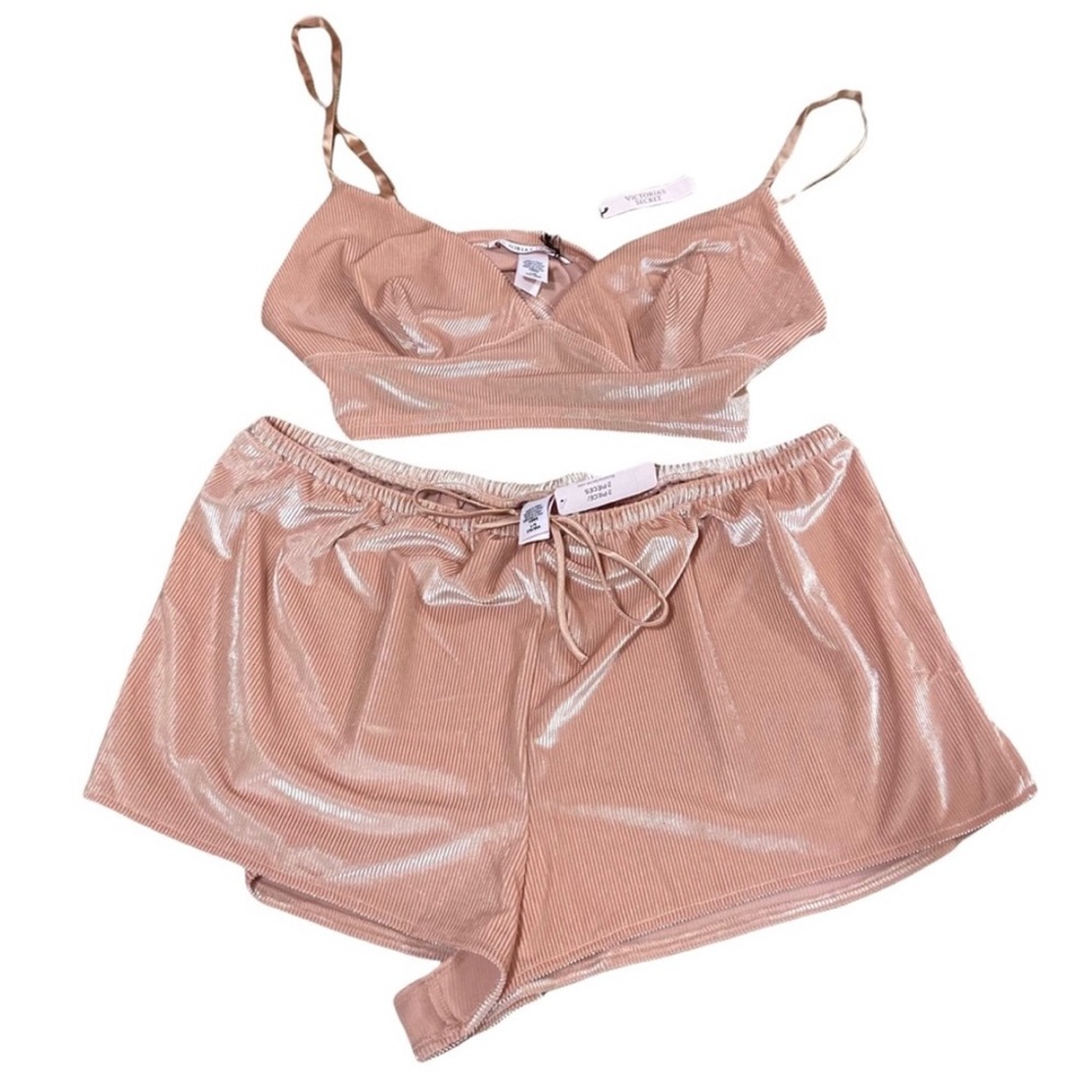 Victoria’s Secret Velvet Two Piece Intimate Set Size Large NWT